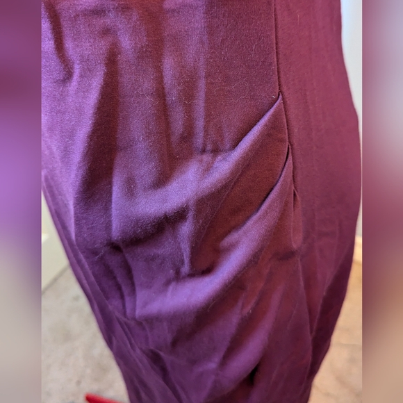 Torrid sz2 (2X) dark pink sleeveless jersey sheath dress EUC - Picture 9 of 9